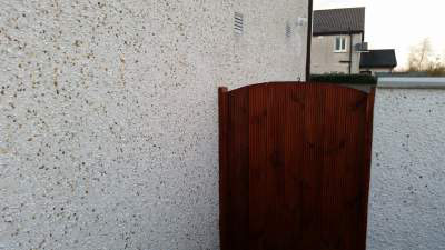 new wall recently constructed in Dublin